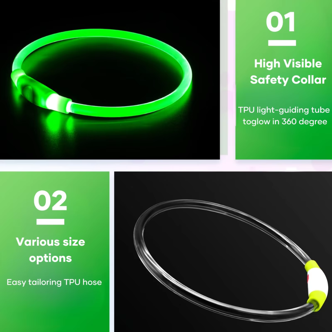 GlowSafe LED hondenhalsband