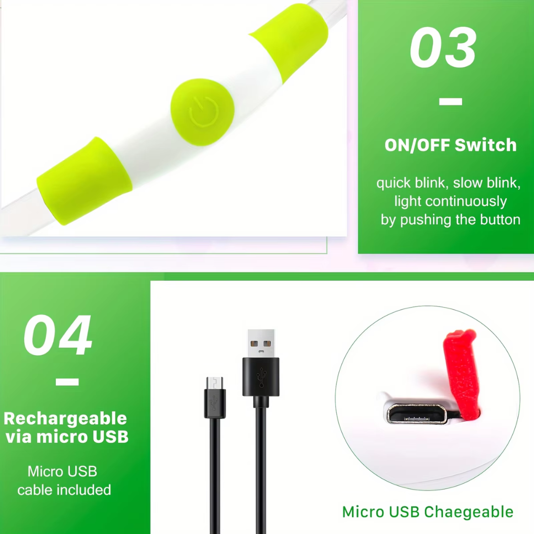 GlowSafe LED hondenhalsband