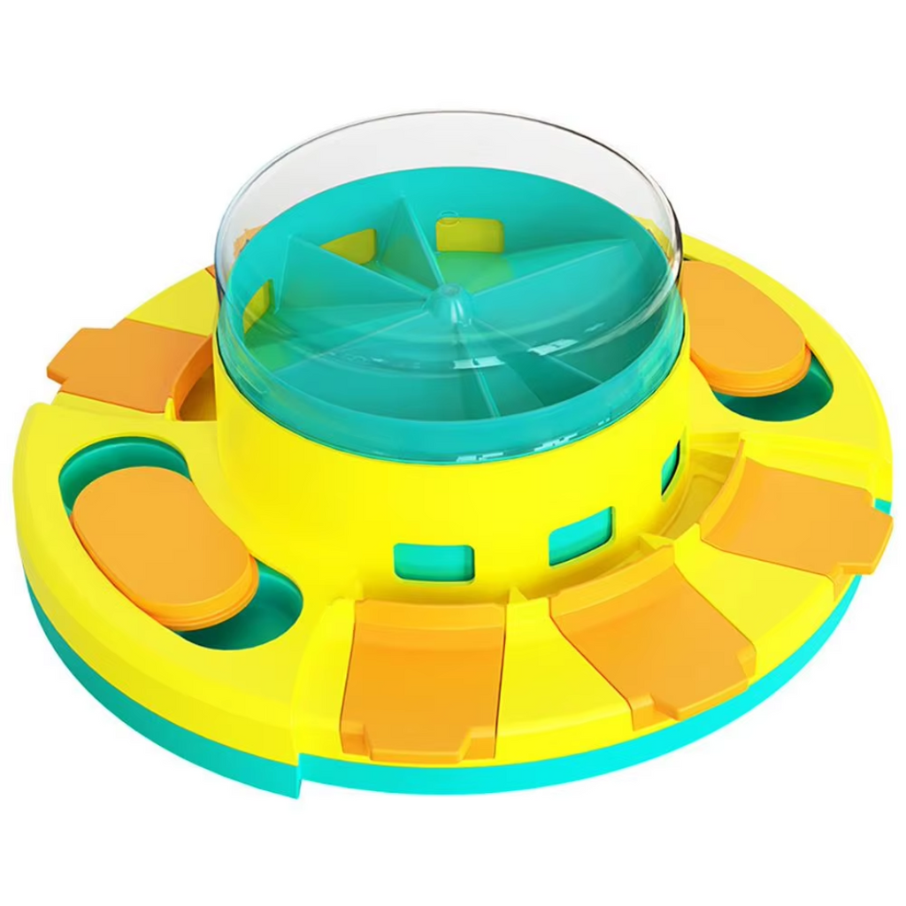 Interactieve hondenpuzzel met voerdispenser