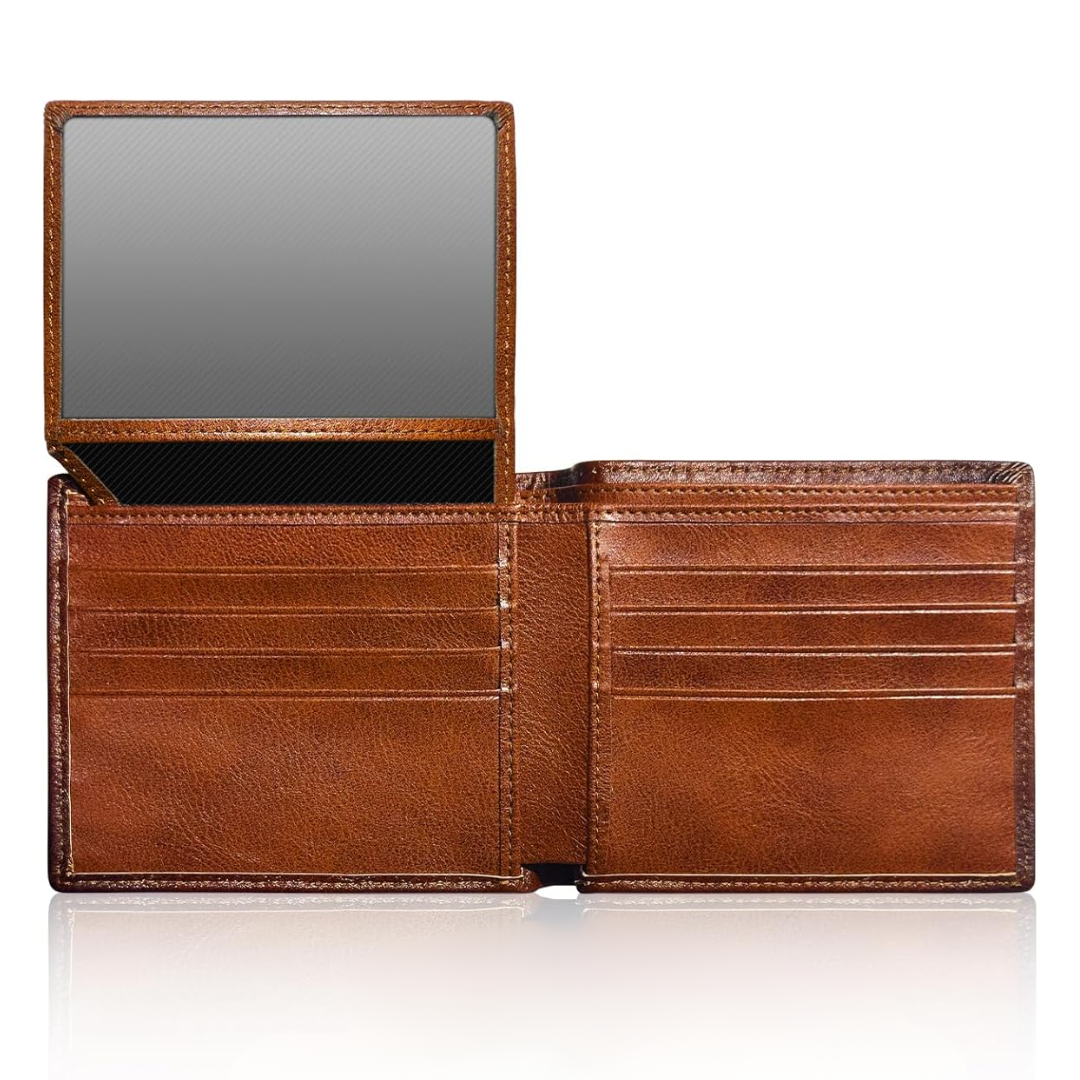 Heren bifold portemonnee van top grain leer
