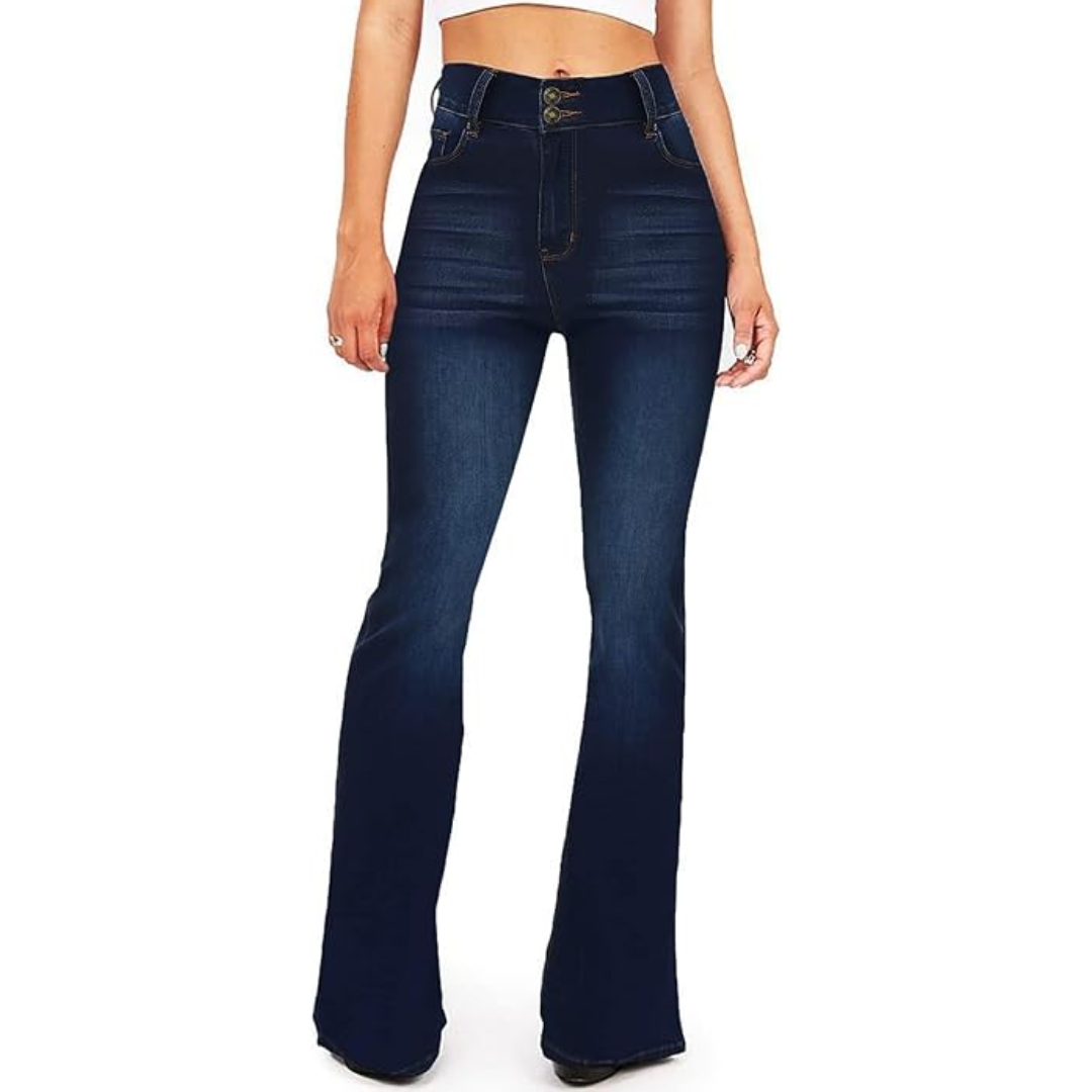 High-Waisted flared dames jeans