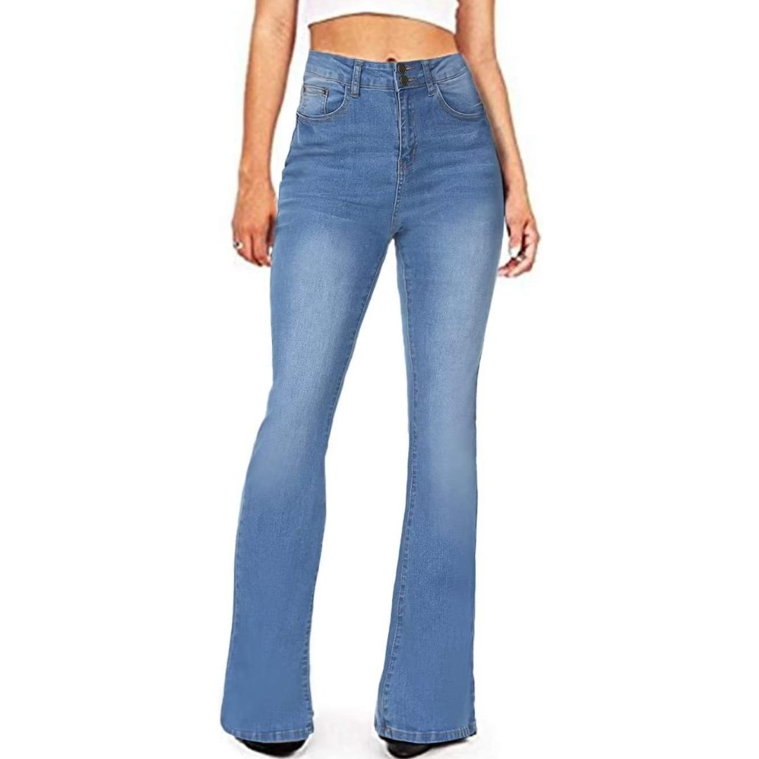 High-Waisted flared dames jeans