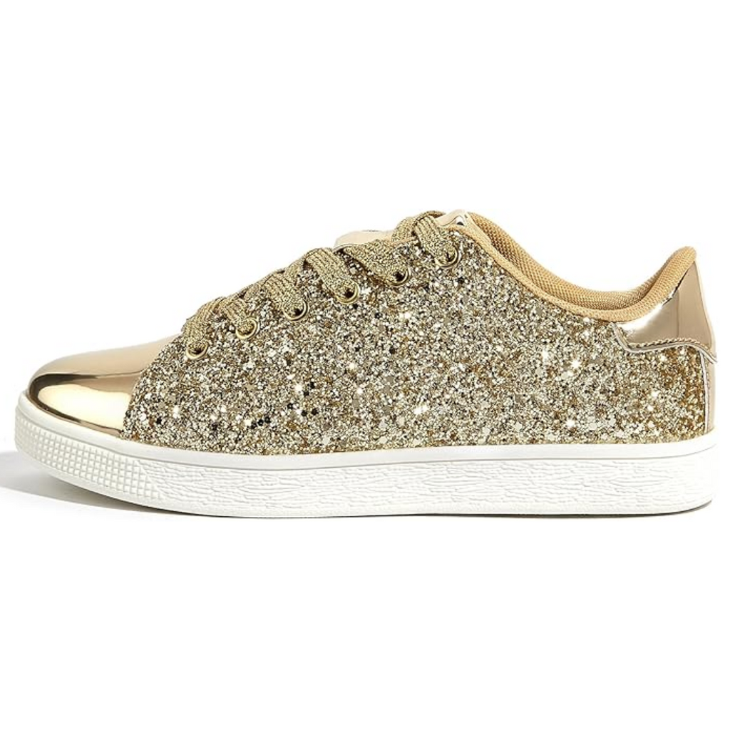 Sprankelende lace-up mode dames sneakers