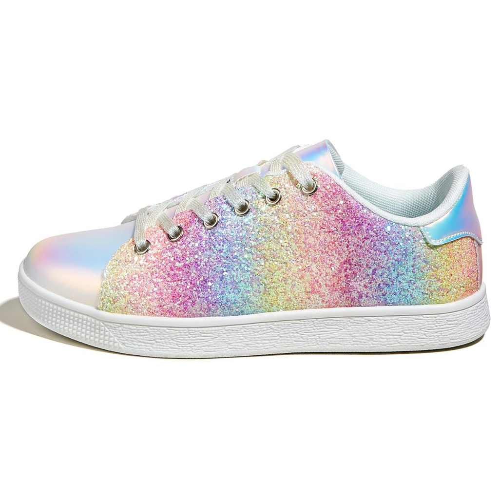 Sprankelende lace-up mode dames sneakers