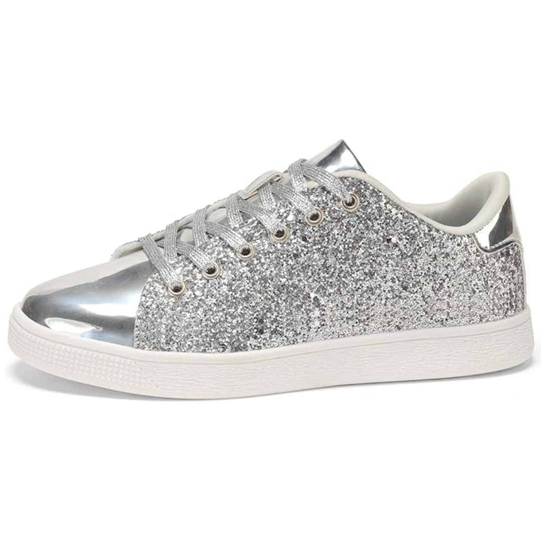 Sprankelende lace-up mode dames sneakers