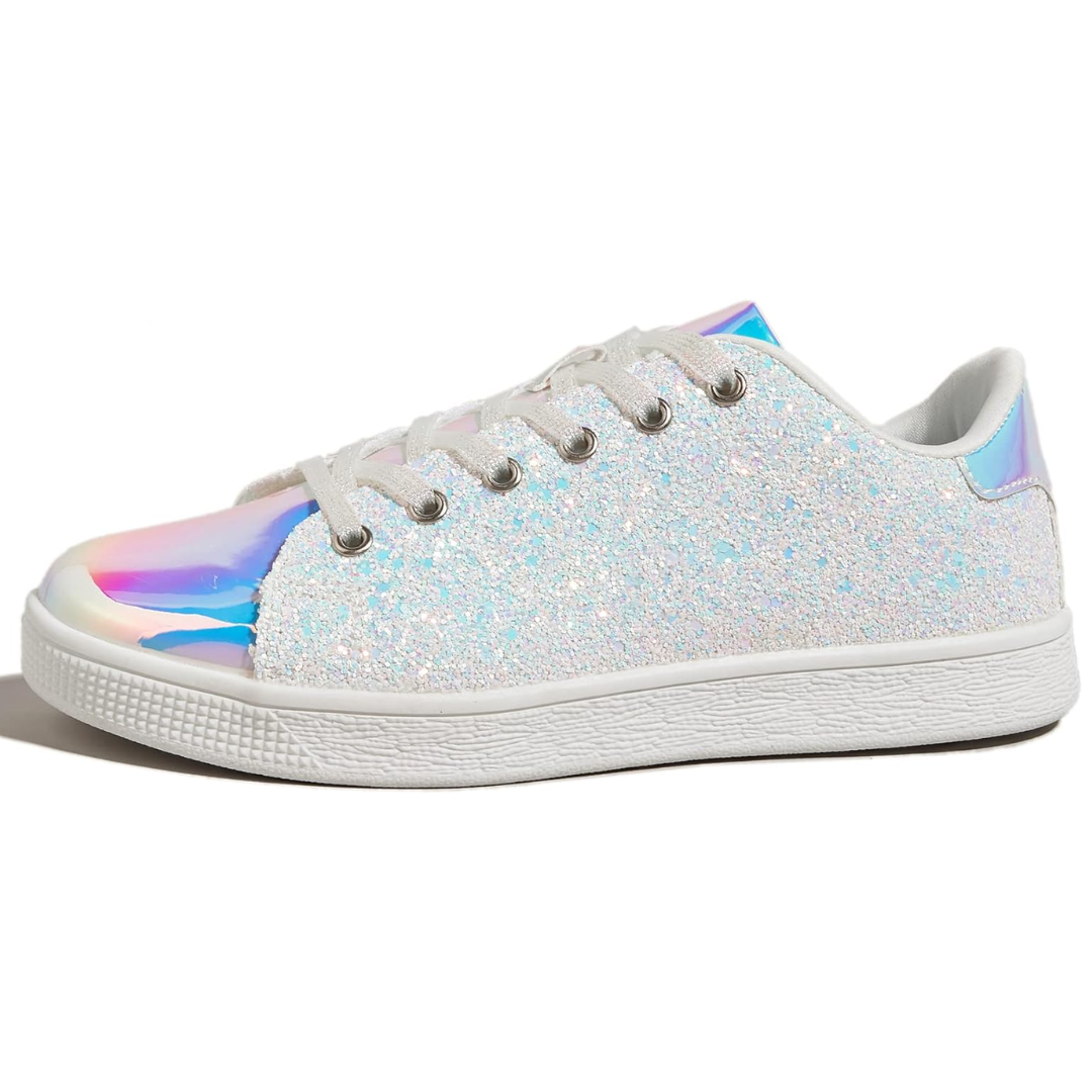 Sprankelende lace-up mode dames sneakers