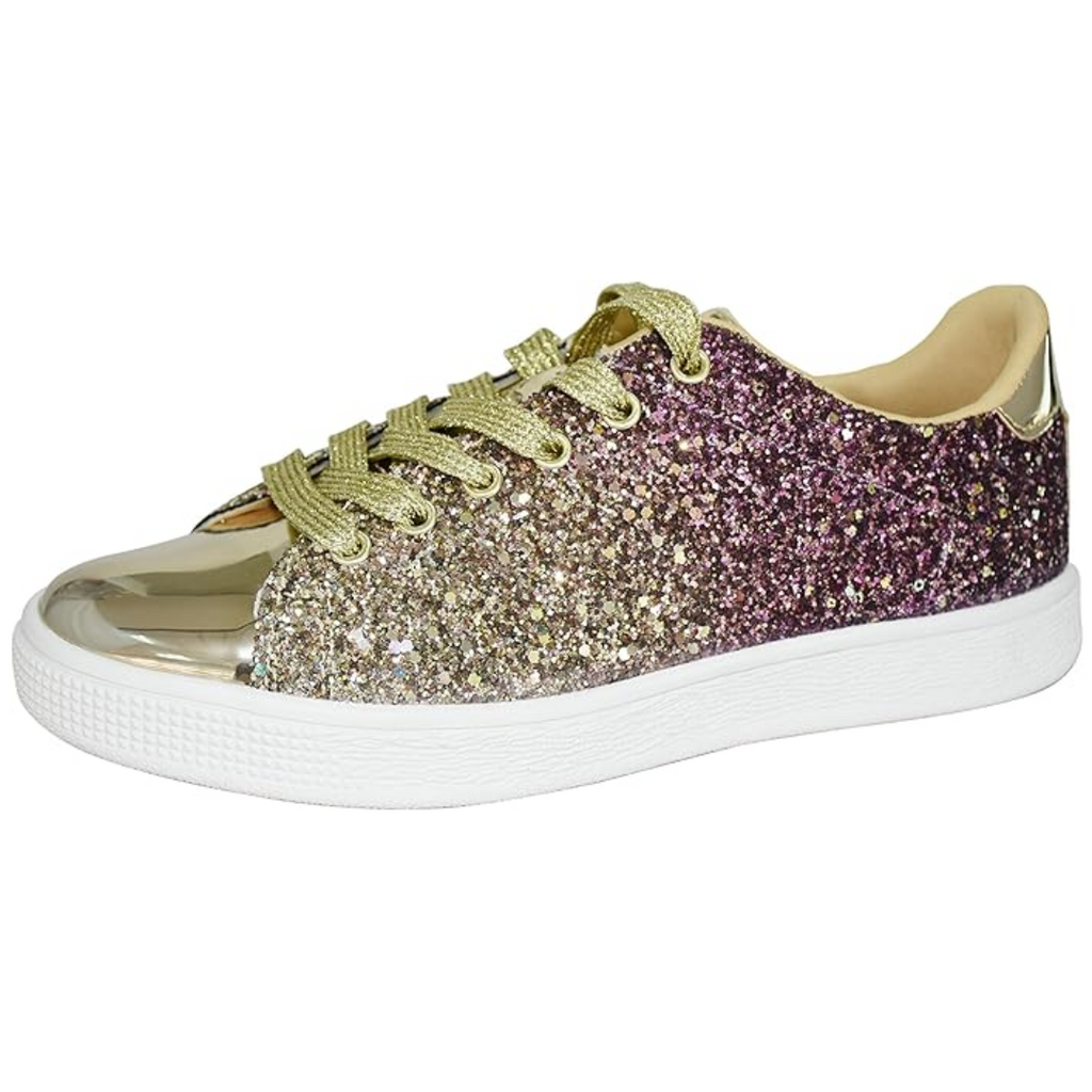 Sprankelende lace-up mode dames sneakers