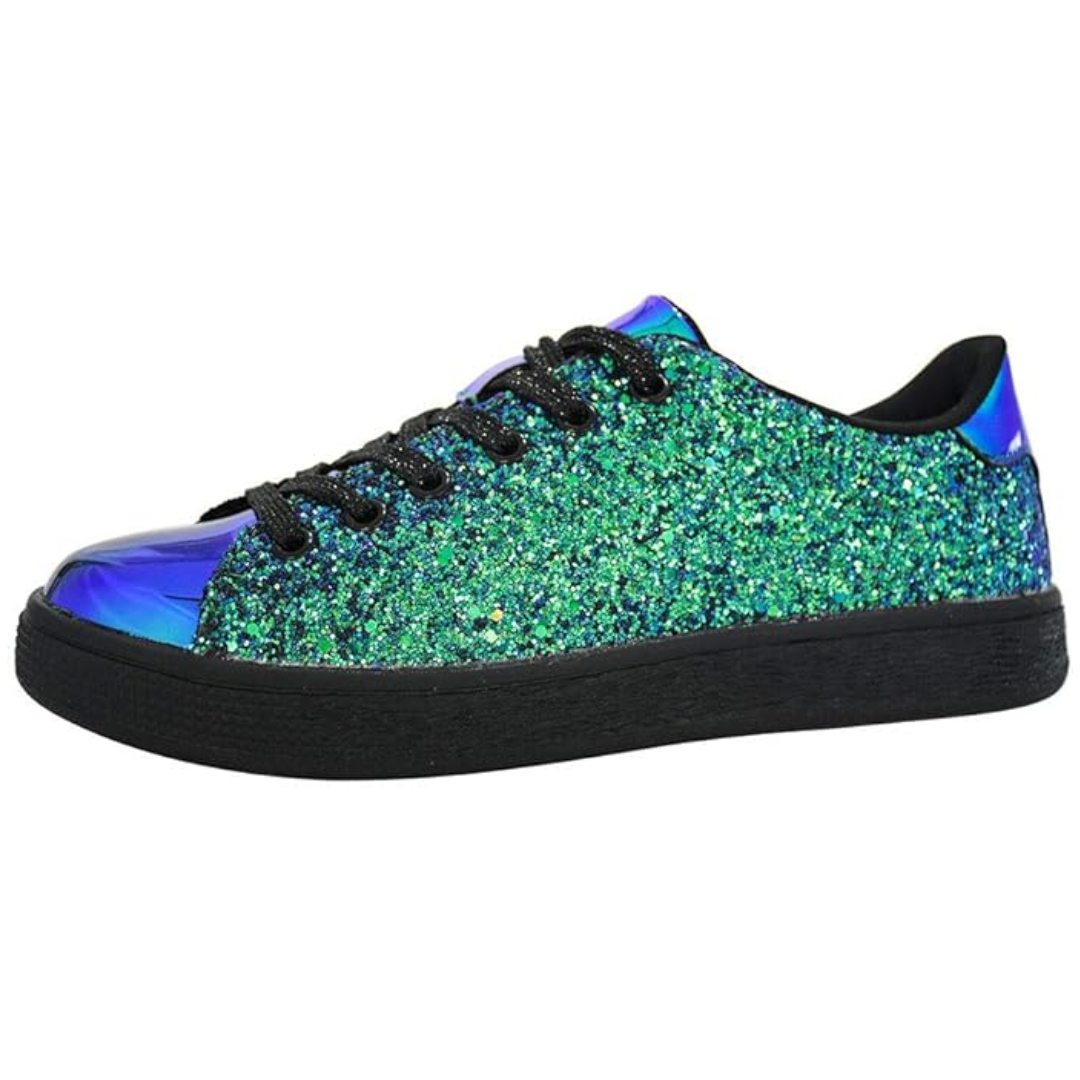 Sprankelende lace-up mode dames sneakers