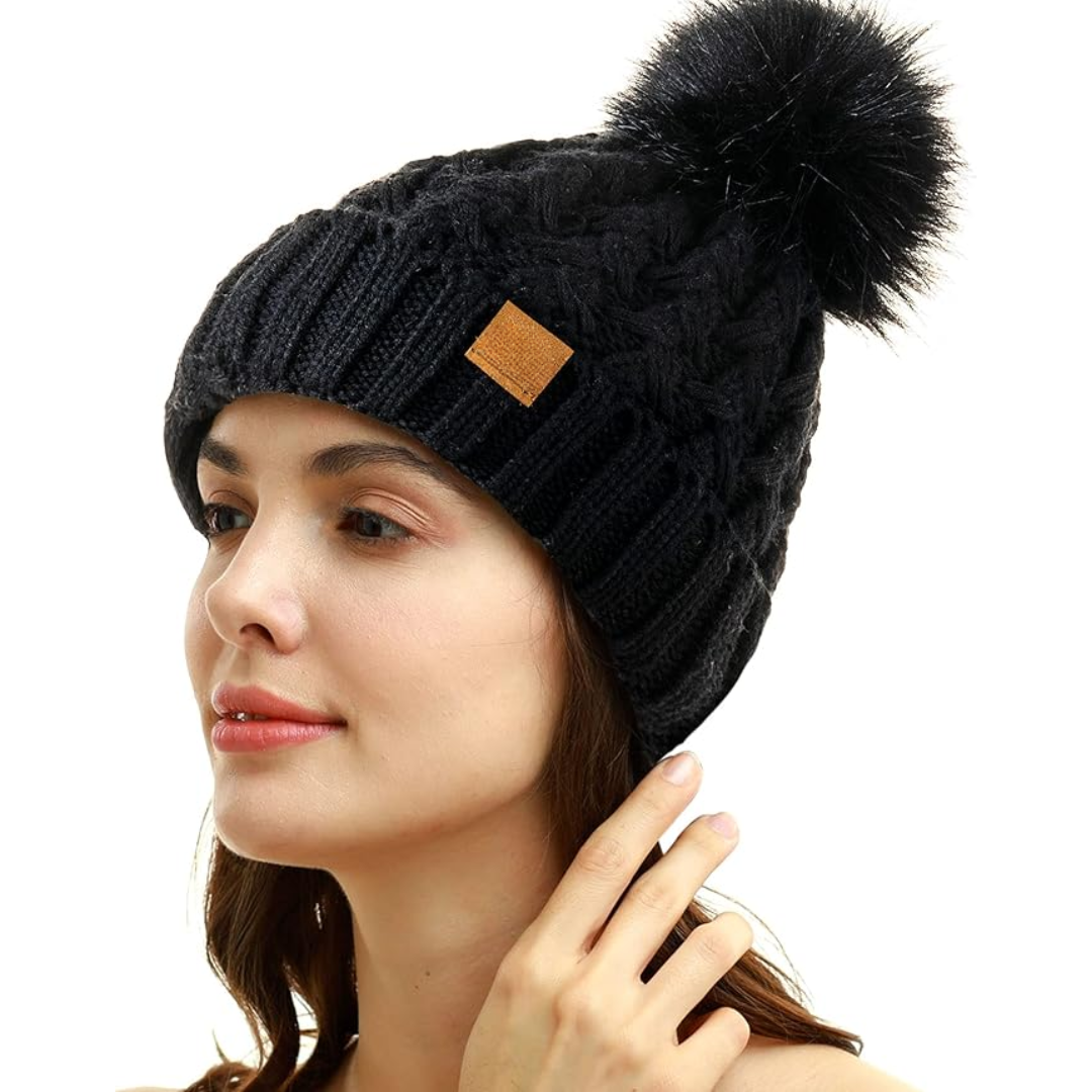 Winter pom beanie