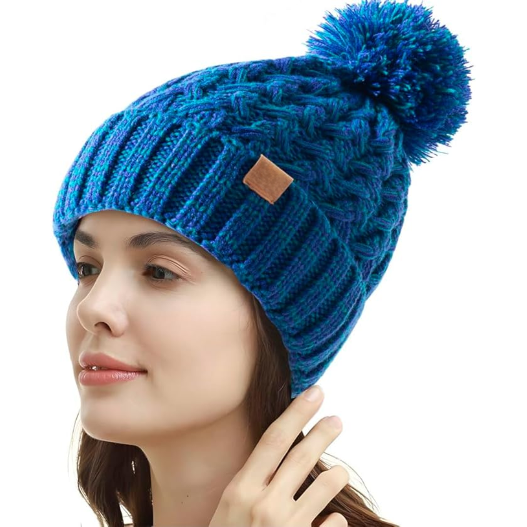 Winter pom beanie