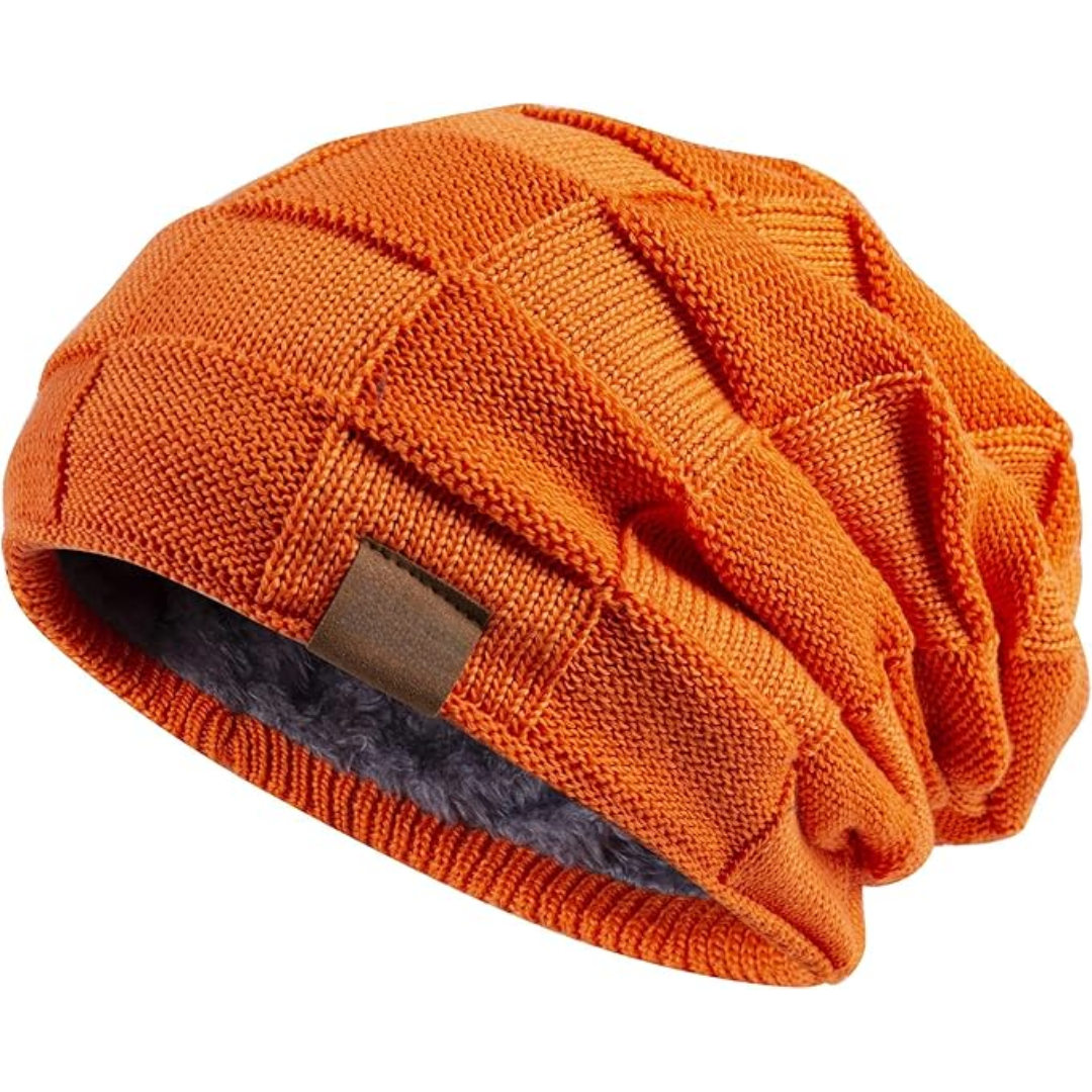 Warme gebreide beanie