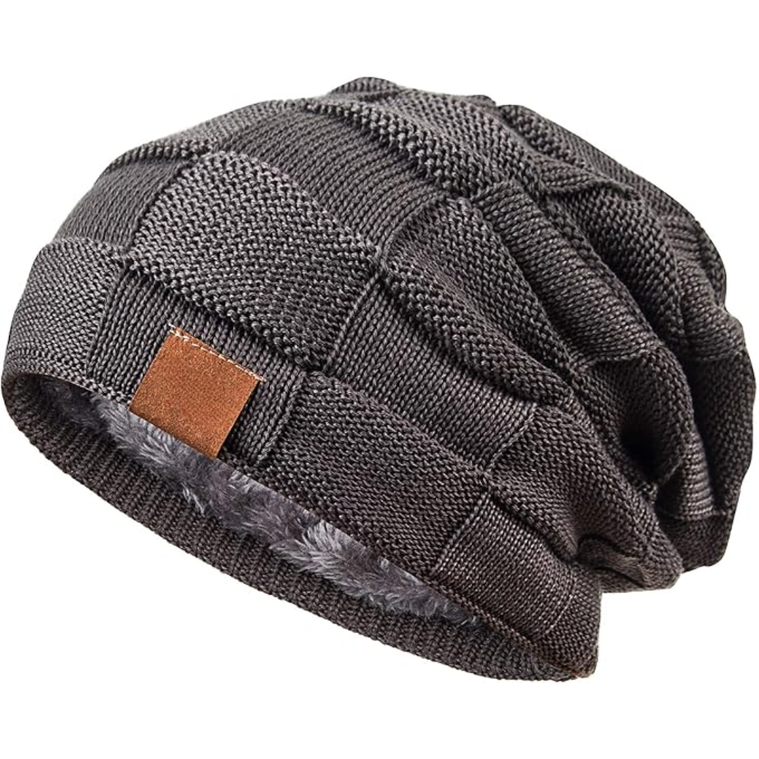 Warme gebreide beanie