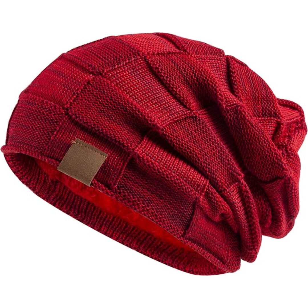 Warme gebreide beanie