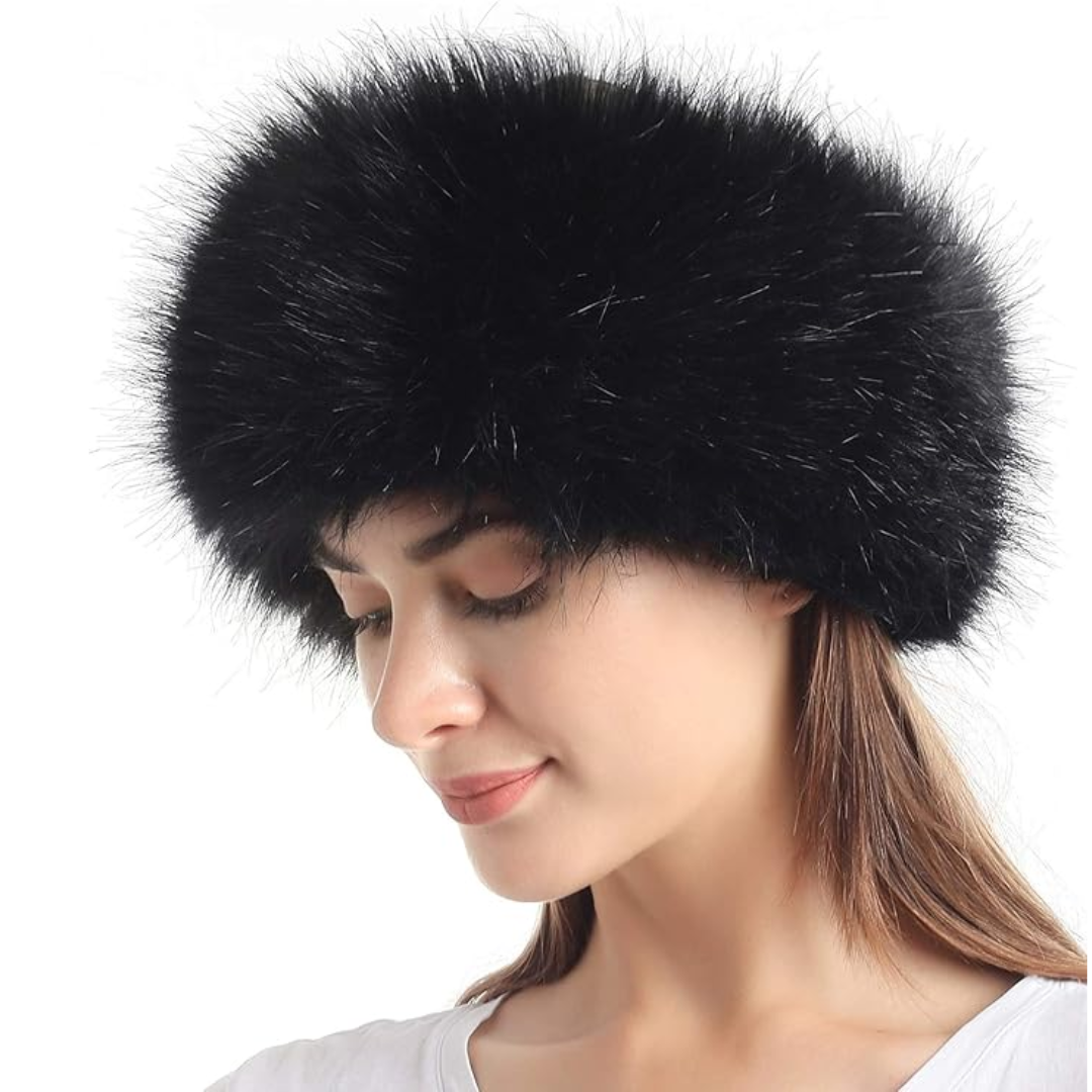 Winter haarband van imitatiebont