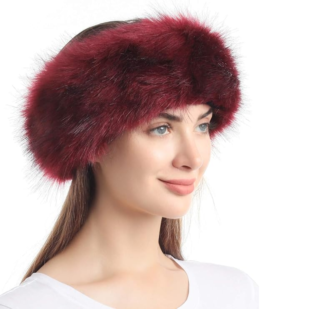 Winter haarband van imitatiebont