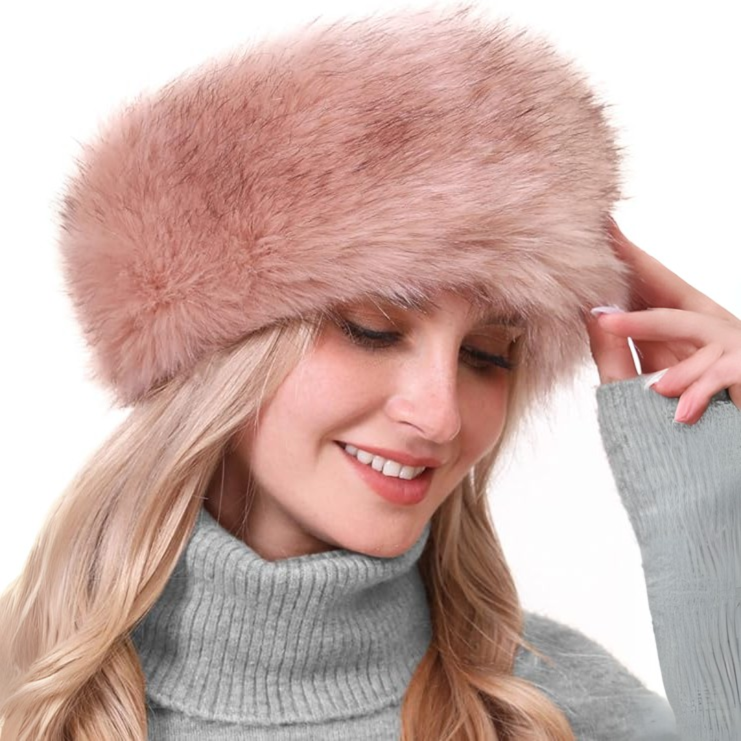 Winter haarband van imitatiebont