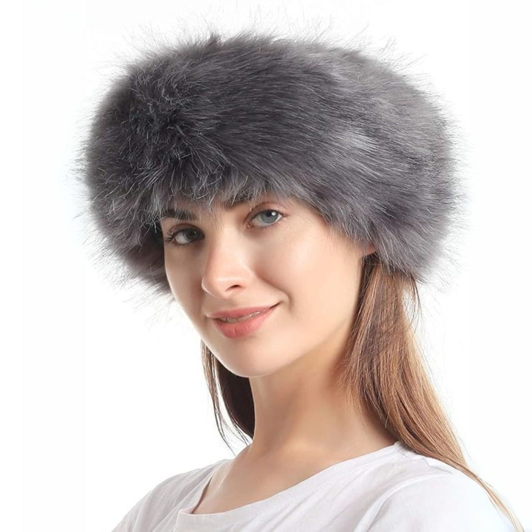 Winter haarband van imitatiebont