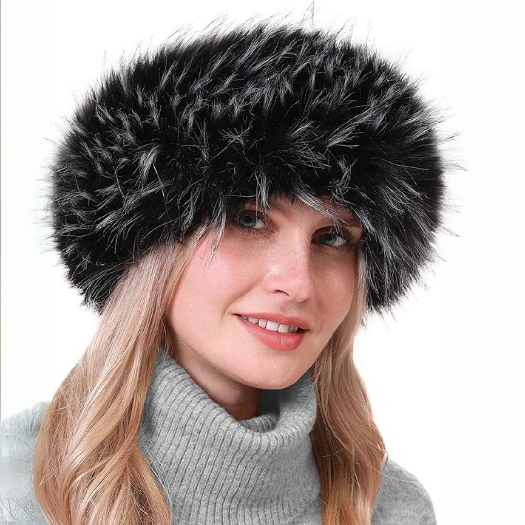 Winter haarband van imitatiebont