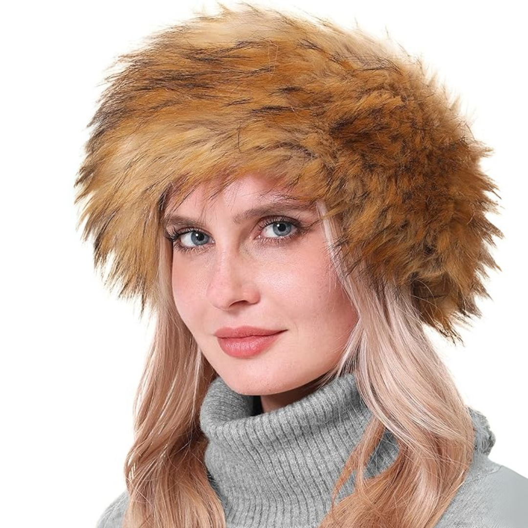 Winter haarband van imitatiebont