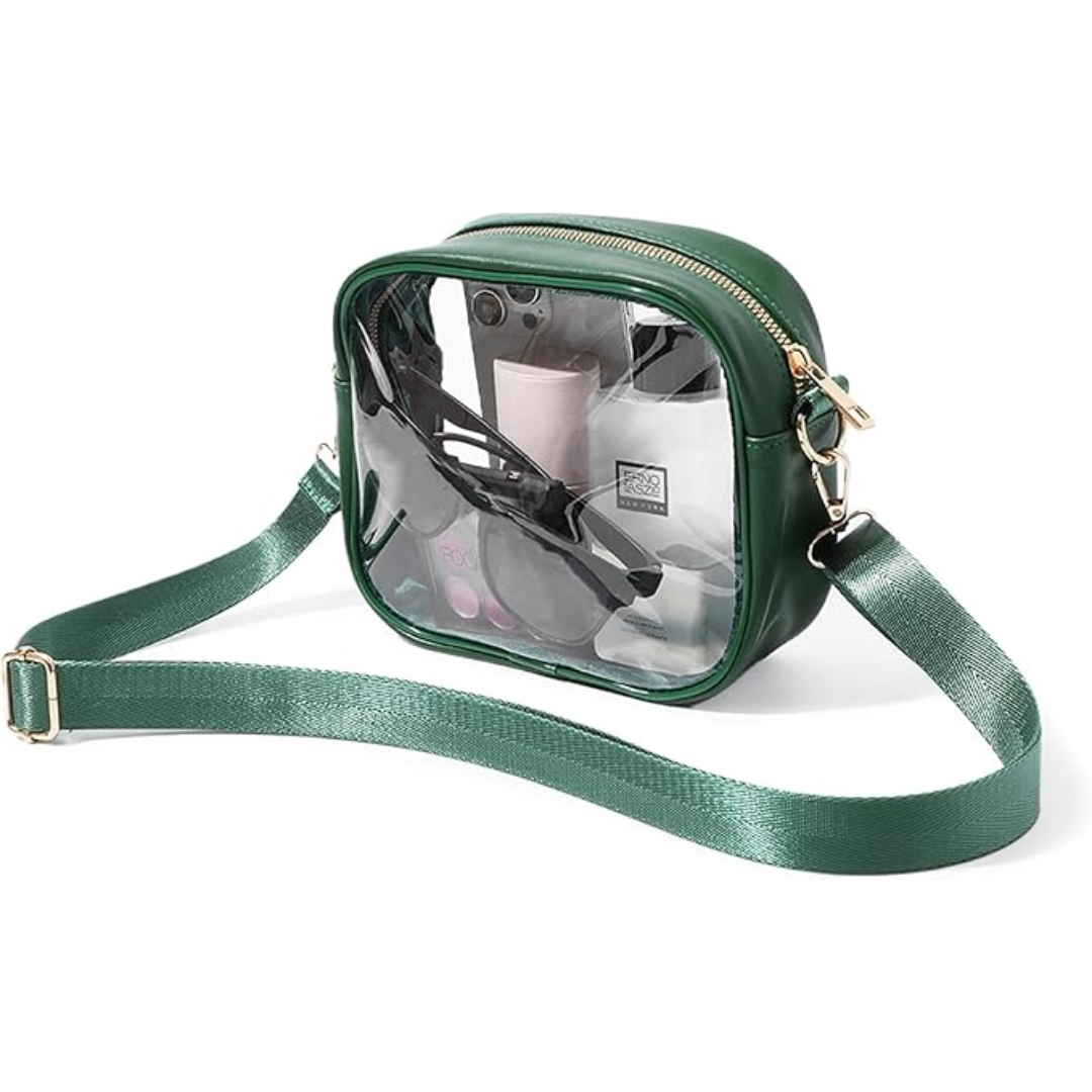Compacte transparante crossbody tas