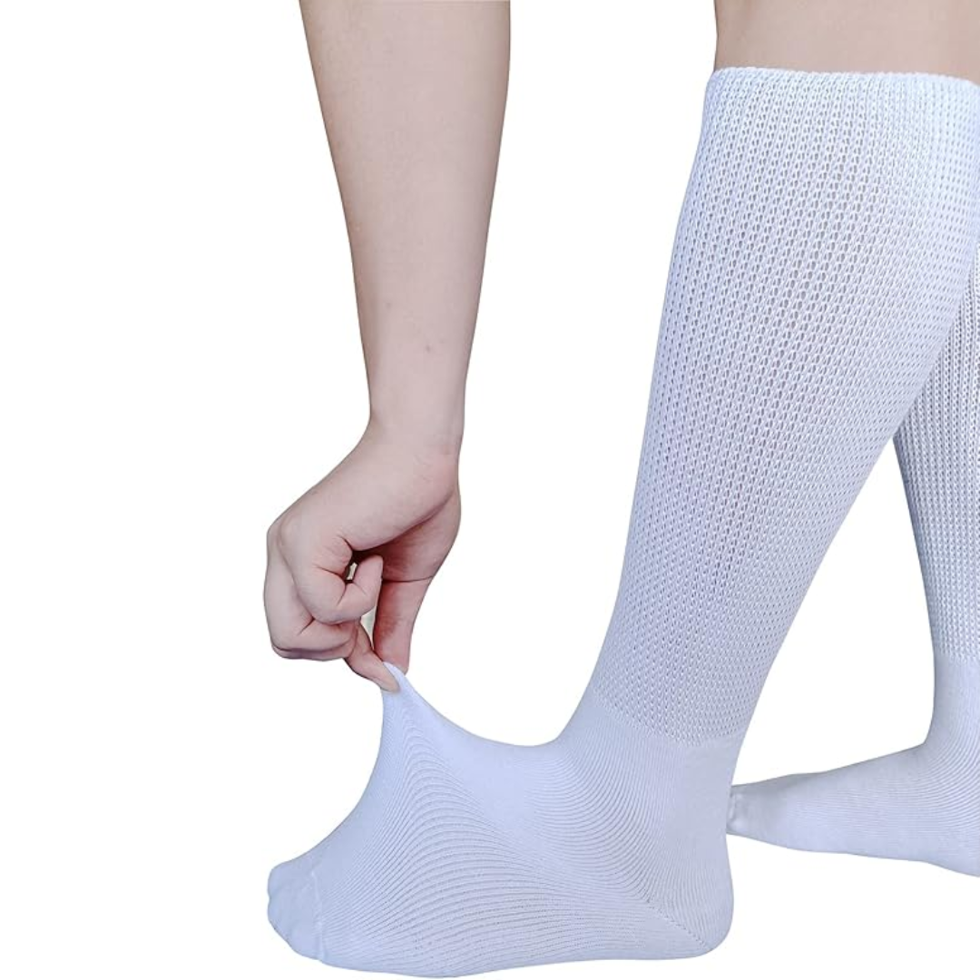 Extra brede diabetische & lymfoedeem sokken