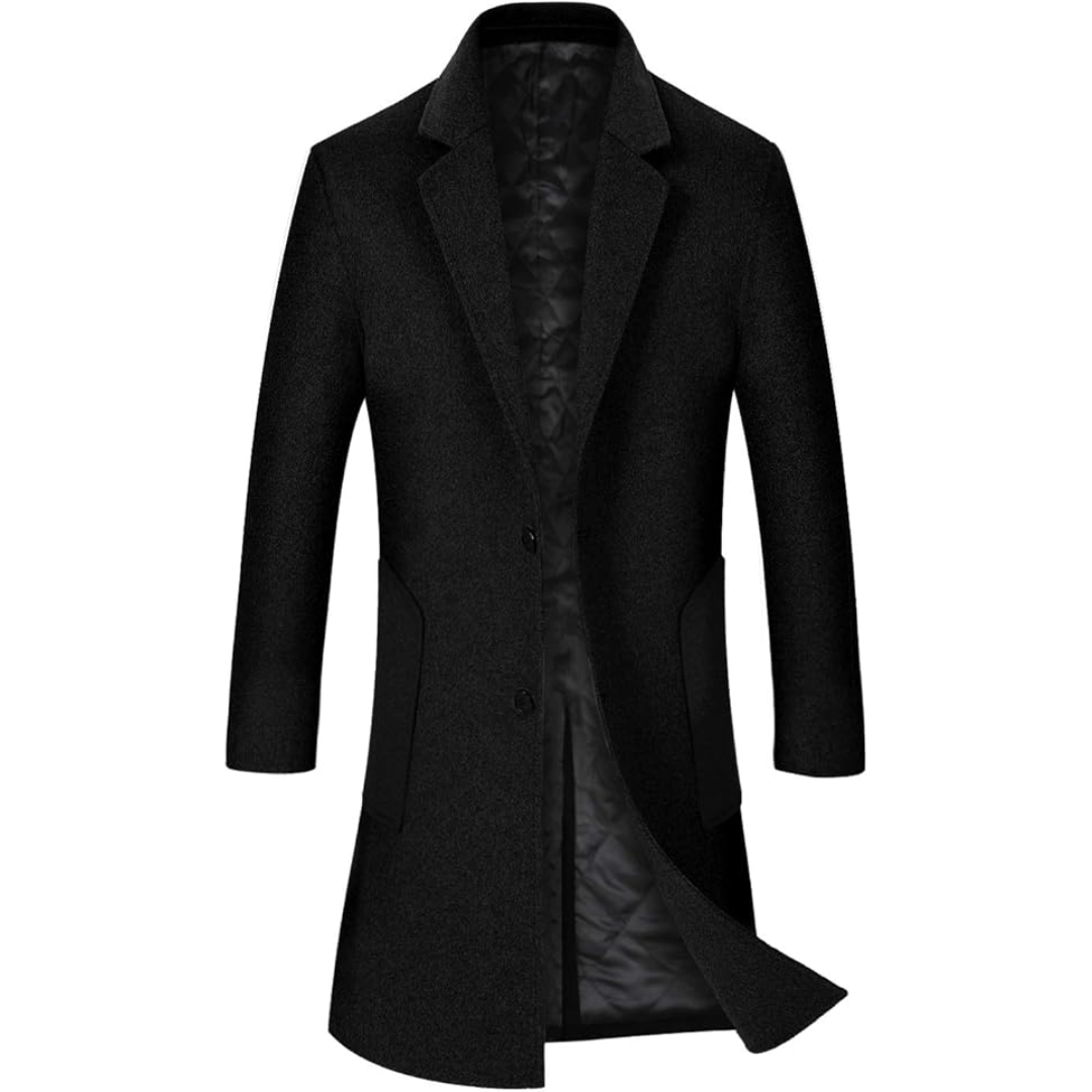Heren wolblend trenchcoat