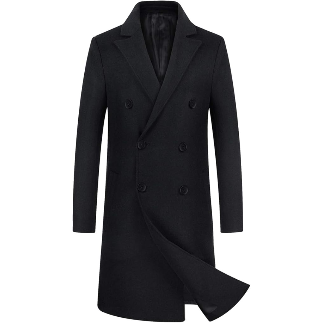 Heren wolblend trenchcoat