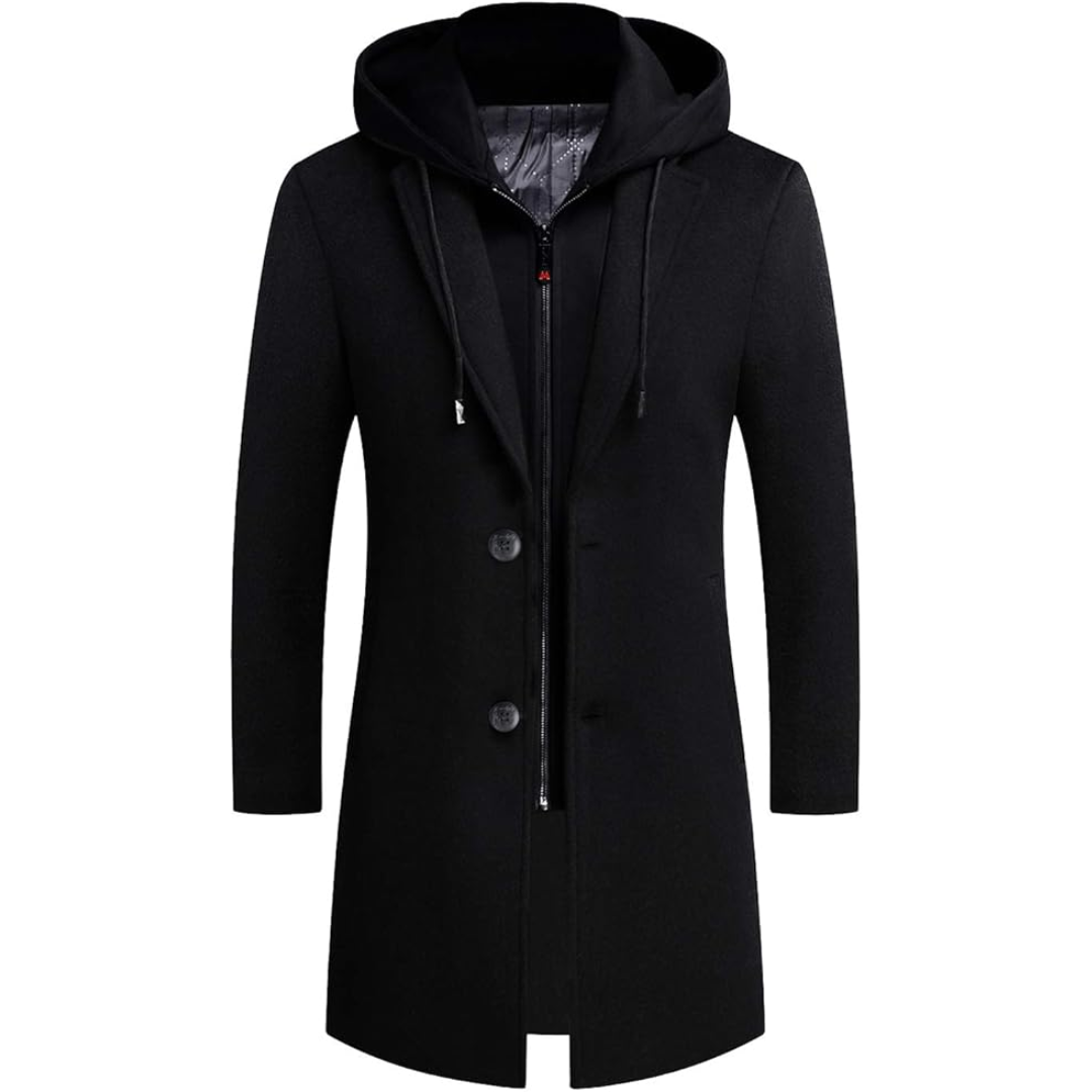 Heren wolblend trenchcoat