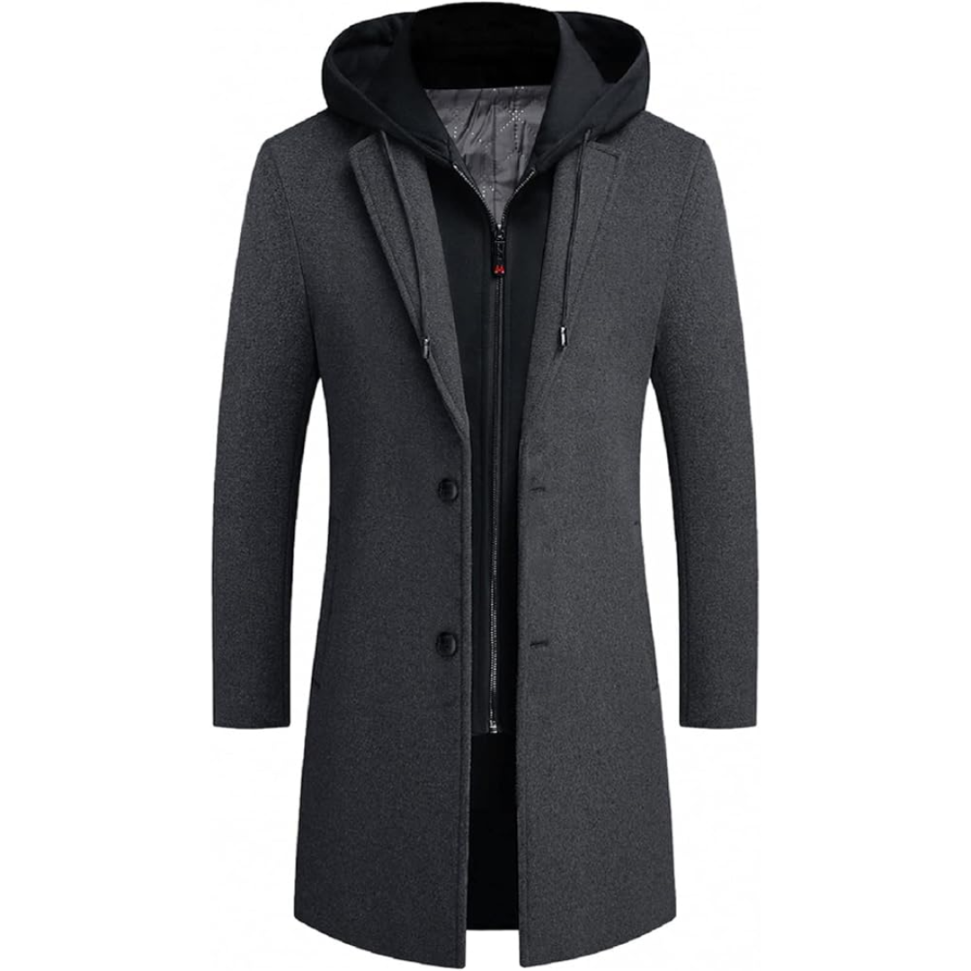 Heren wolblend trenchcoat