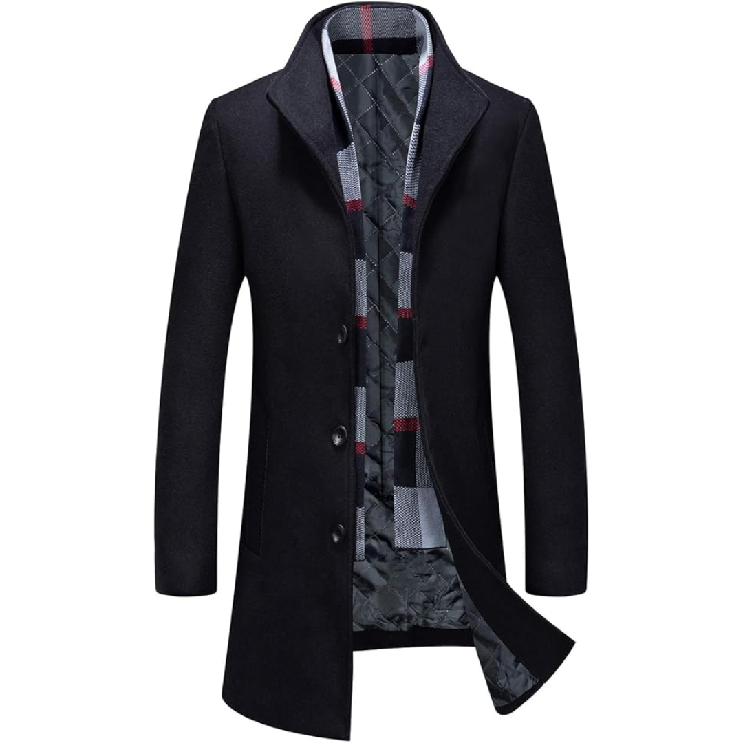Heren wolblend trenchcoat