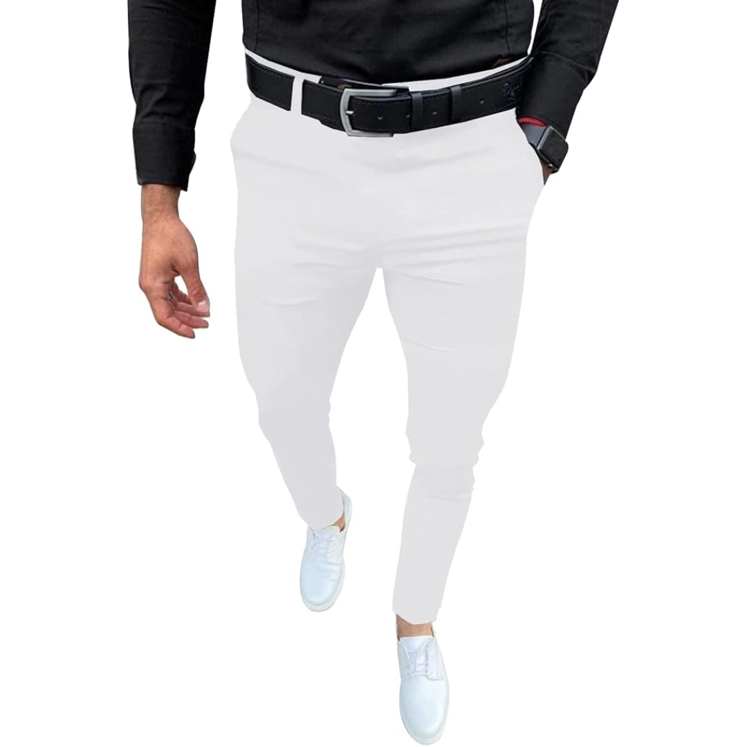Heren slim fit stretch pantalon