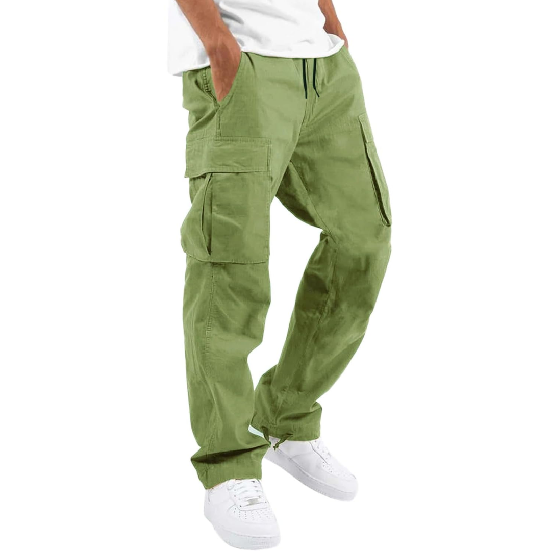 Heren katoenen cargo joggers
