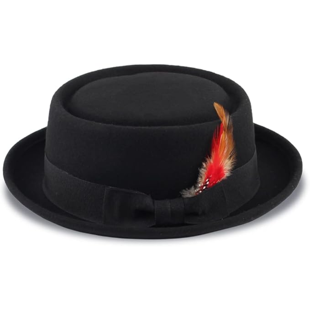Wollen fedora hoed van vilt