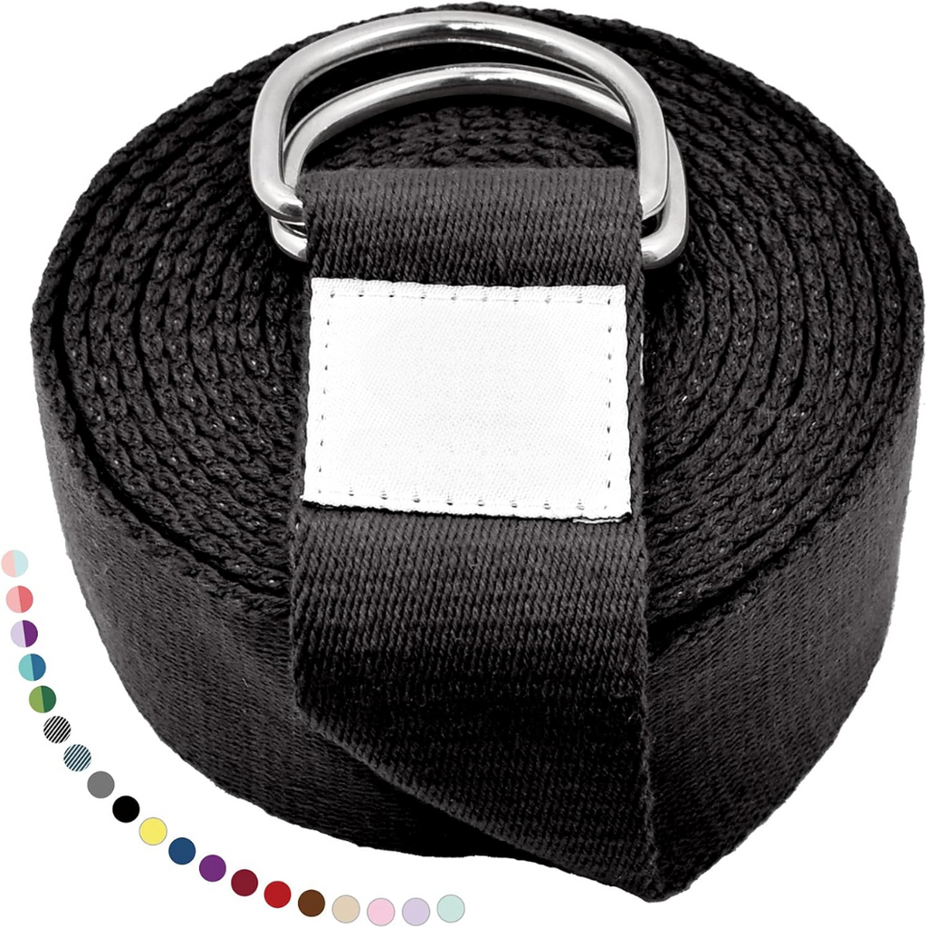 Verstelbare yogaband met D-ringgesp