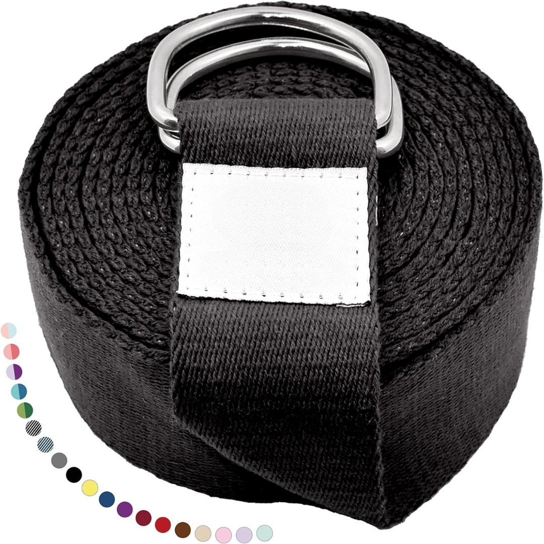 Verstelbare yogaband met D-ringgesp