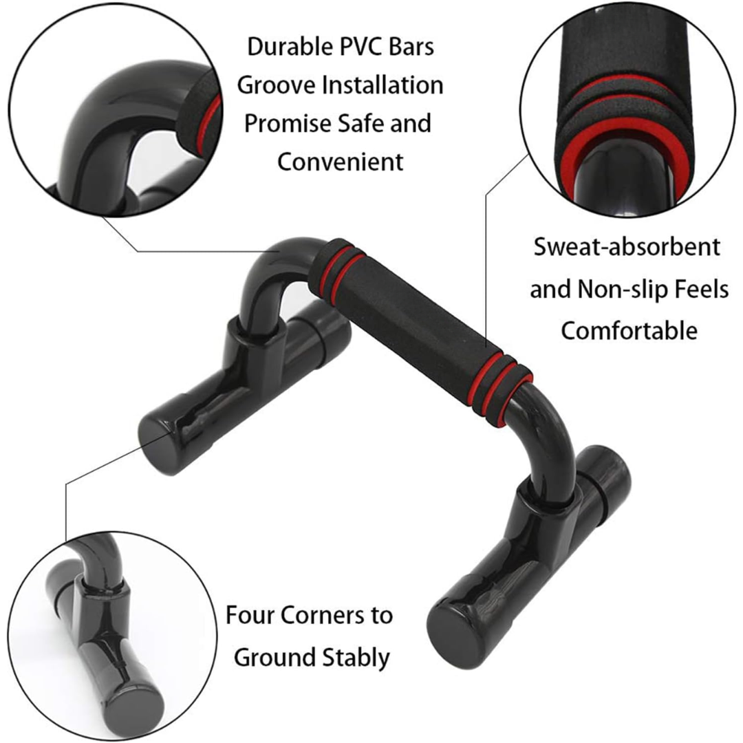 Push-upbars met ergonomische antislipbasis