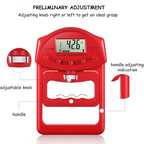 Digitale handdynamometer met een capaciteit van 90 kg