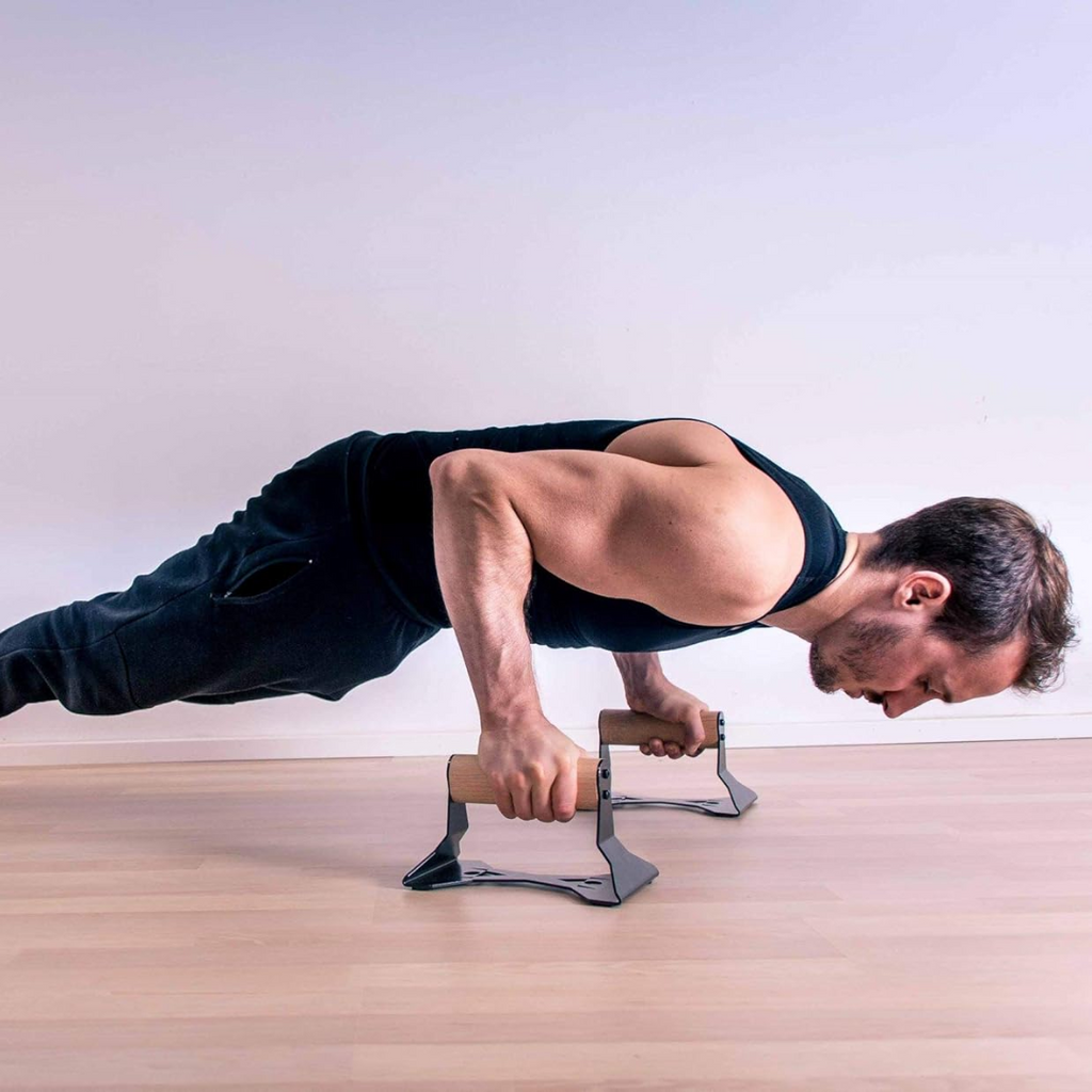 Zware houten push-up handvatten