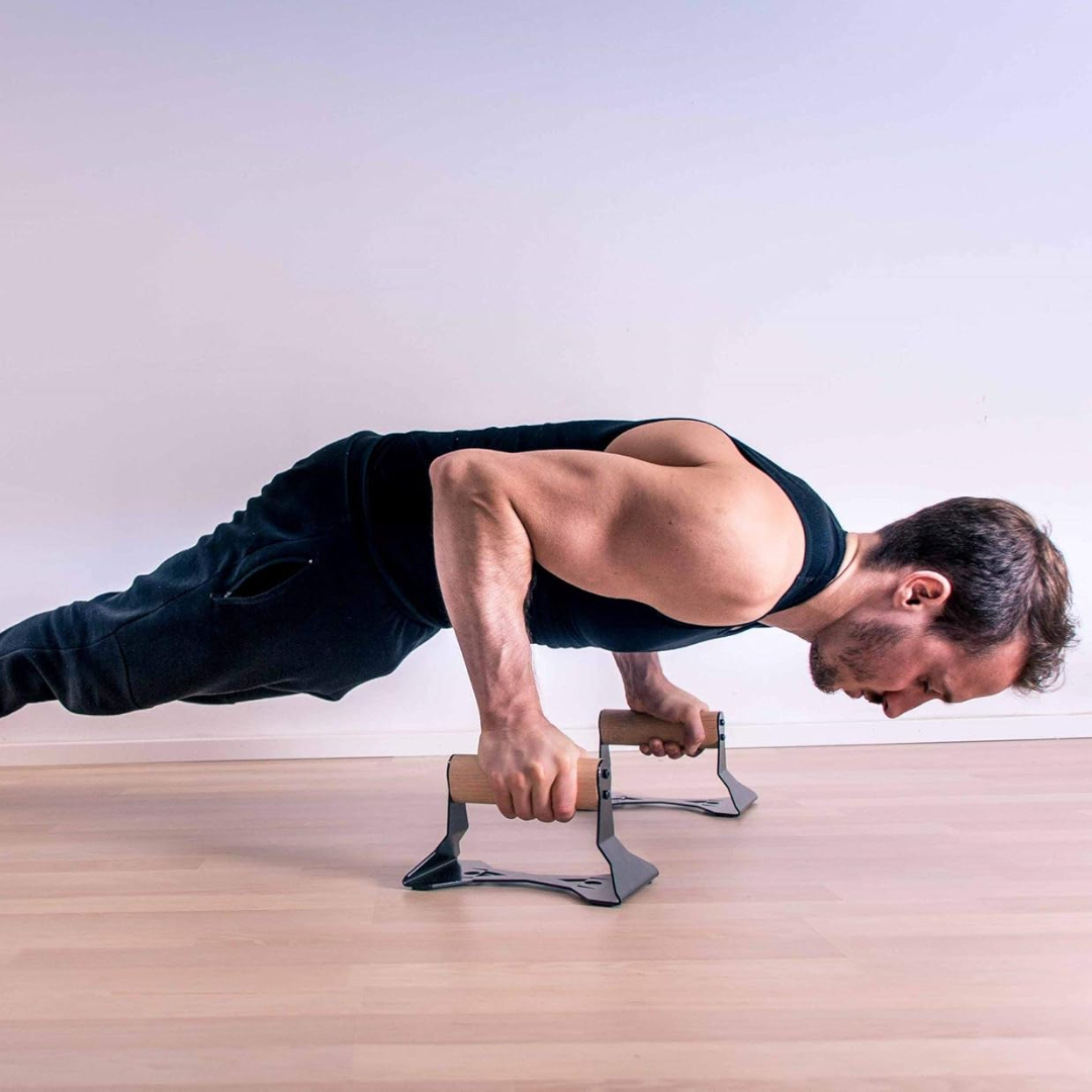 Zware houten push-up handvatten