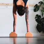 Houten parallettes voor push-ups en calisthenics