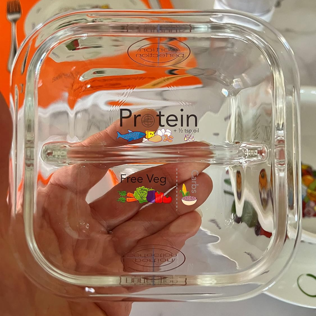 Glazen portiecontainers, set van 3