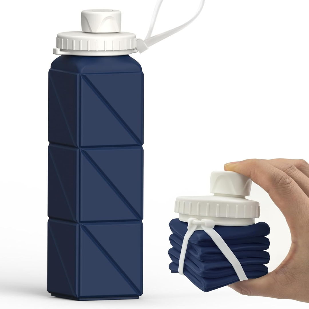 Opvouwbare siliconen waterfles van 610 ml — afbeelding 1