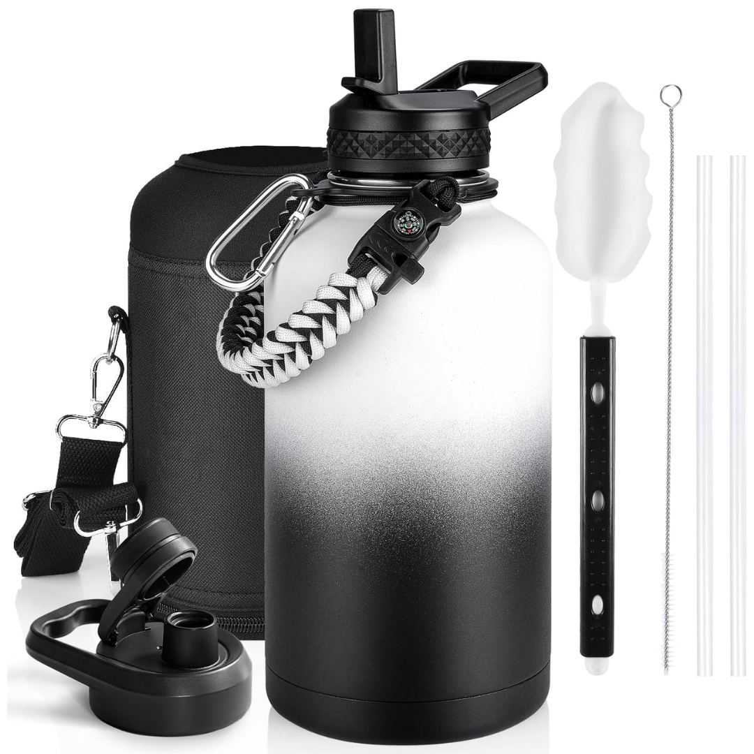 Geïsoleerde waterfles met paracordhandvat — afbeelding 6