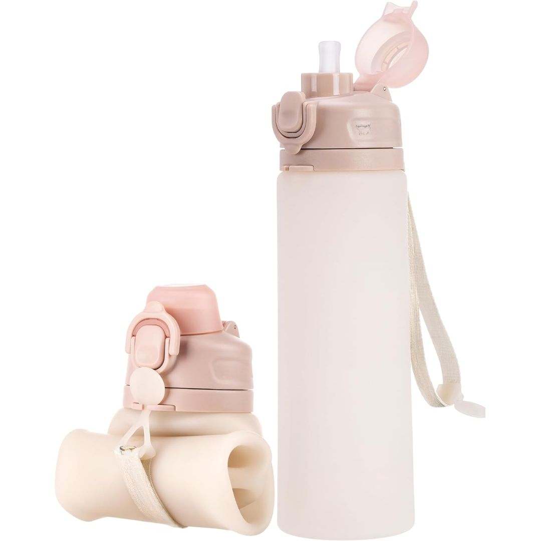 Opvouwbare siliconen waterfles van 600 ml