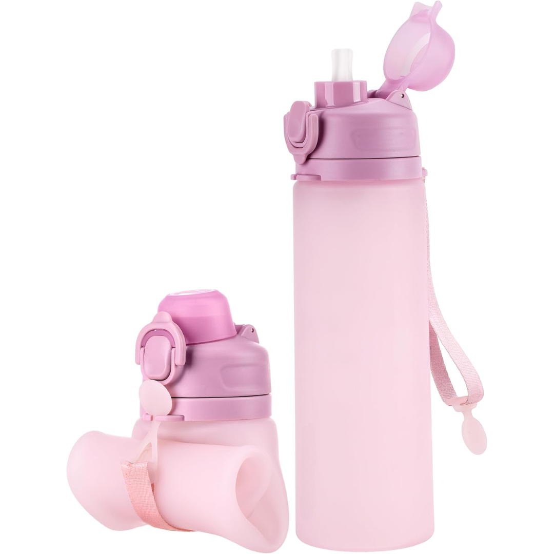Opvouwbare siliconen waterfles van 600 ml