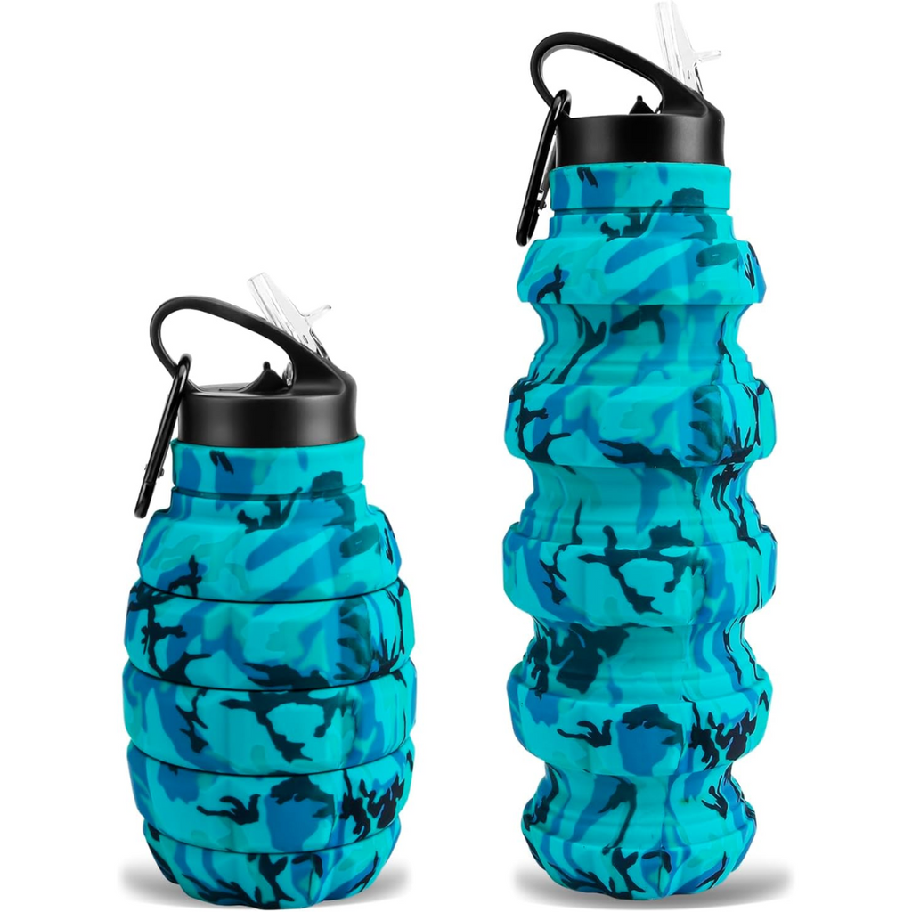 Siliconen reiswaterfles van 575 ml, opvouwbaar