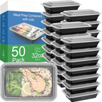 Maaltijdbakjes met deksel, set van 50