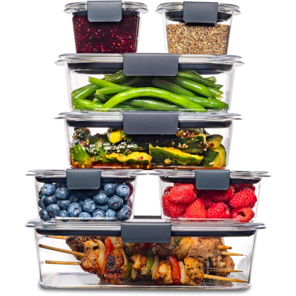 Maaltijdcontainers, set van 7