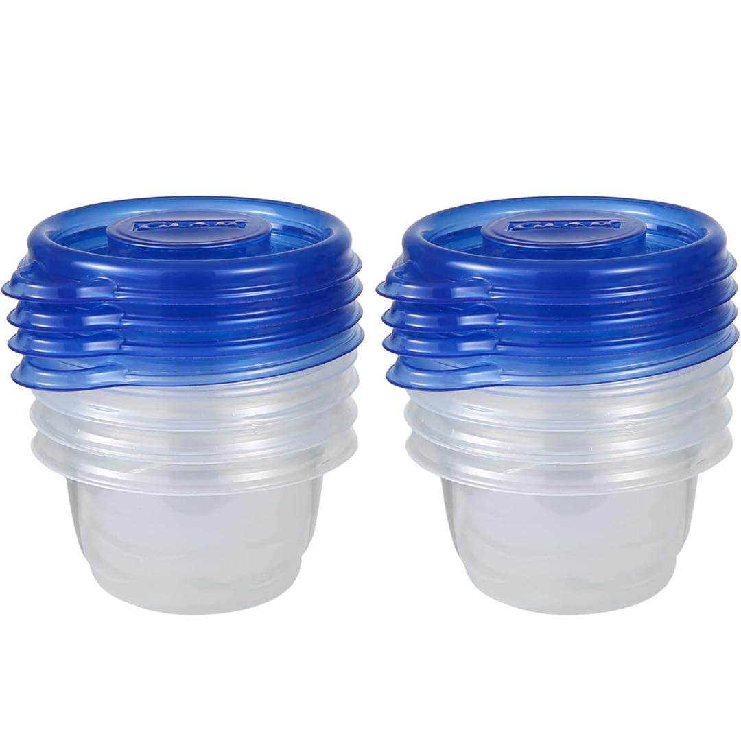 Voedselopslagbakjes van 118 ml met deksel, set van 8