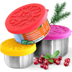 RVS-lunchdozenset met deksels van 100, 200 en 400 ml